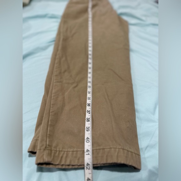 LL Bean Men’s Sz: 40x32 Comfort Waist Khaki Tan Pants Fleece Lined. 100% Cotton. - Picture 4 of 12